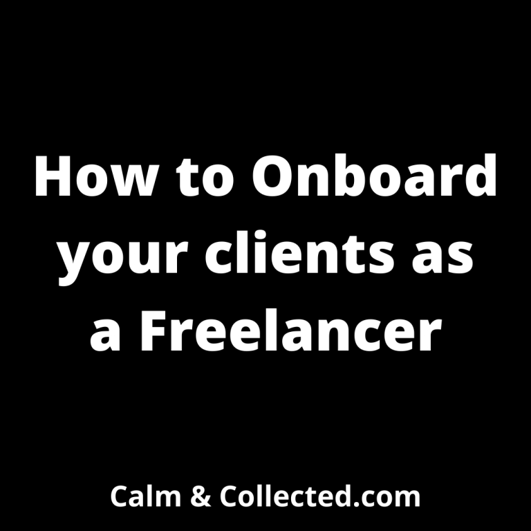 How to Onboard your clients as a freelancer