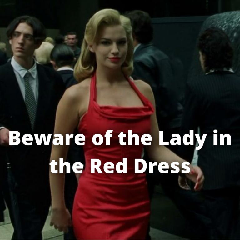 lady in the red dress